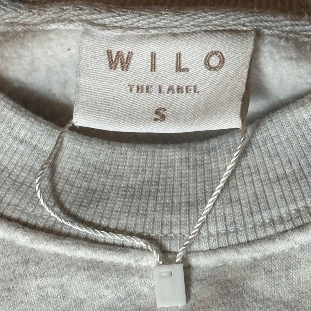 Wilo The Label Sweatshirt Women Small Gray Wellness Club Gym‎ Sport Exclusive - Picture 5 of 8
